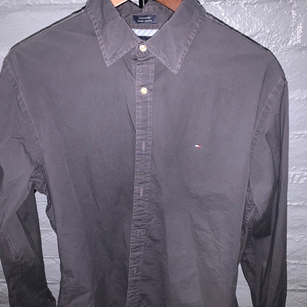 Gray Tommy Hilfiger button down